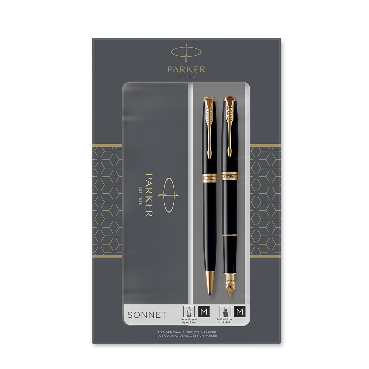 Parker Stifteset Sonnet Duo-Geschenkset Sonnet Schwarz C.C.-5