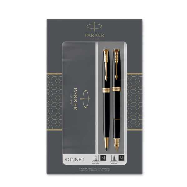 Parker, Stifteset Sonnet Duo-Geschenkset Sonnet, schwarz