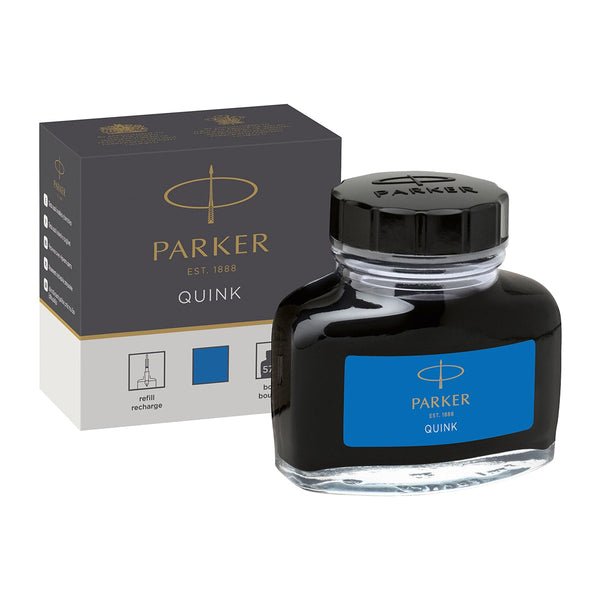 Parker Tintenglas Quink Königsblau-1