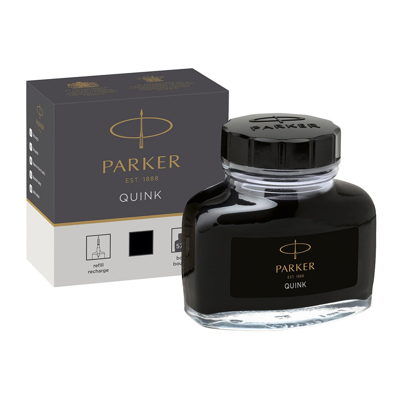 Parker Tintenglas Quink schwarz-1