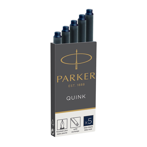 Parker, Tintenpatronen Quink, Schwarz-Blau