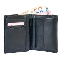 Tony Perotti, Portemonnaie Vegetale, Geldbörse, mit Münzfach & Kreditkartenfächern, schwarz