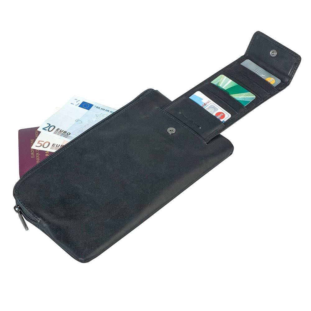 Tony Perotti, Reisebrieftasche, Vegetale, Schwarz-1