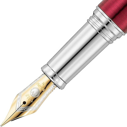 Waldmann, Füller, Grandeur, 18 Karat Goldfeder, rot-2