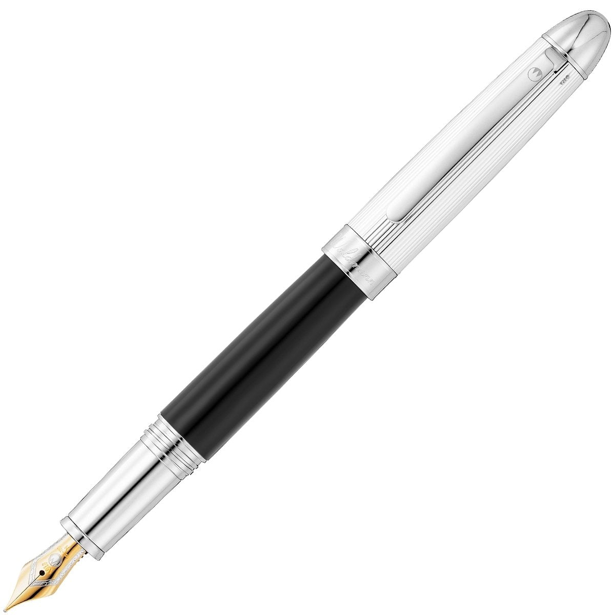 Waldmann, Füller, Précieux, 18 Karat Goldfeder, schwarz-4