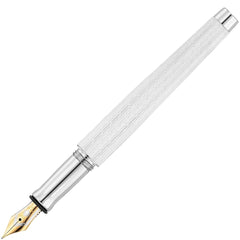 Waldmann, Füller Tango, Imagination, guillochiert, 18K Feder, weiss