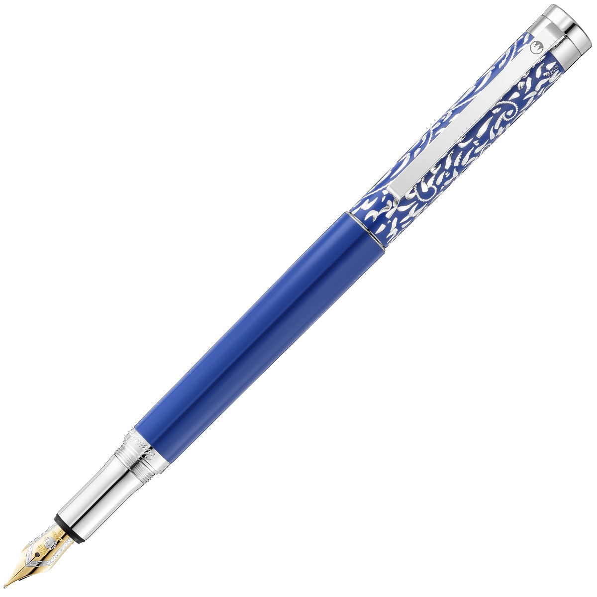 Waldmann, Füller Xetra Vienna Special Ed. Handgravur, 18K Feder, blau - 1
