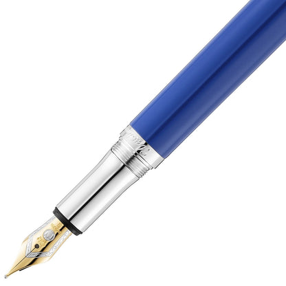 Waldmann, Füller Xetra Vienna Special Ed. Handgravur, 18K Feder, blau - 2