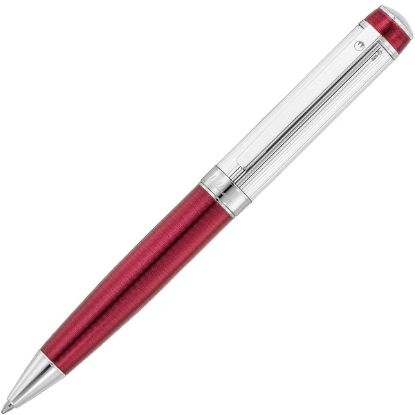 Waldmann, Kugelschreiber Grandeur, Nadelstreifen, guillochiert, Burgundrot