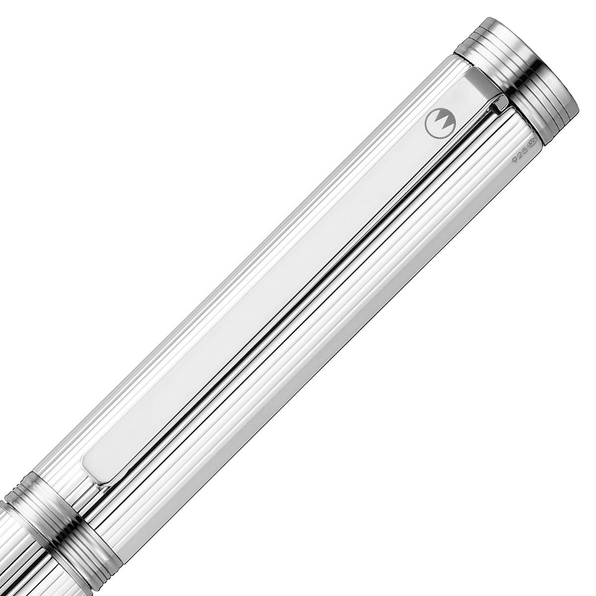 Waldmann, Kugelschreiber Tapio, Nadelstreifen, silber - 3