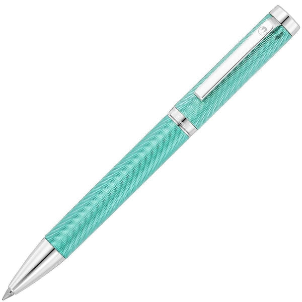Waldmann, Tintenroller Liberty, Wellen, guillochiert, aquamarine