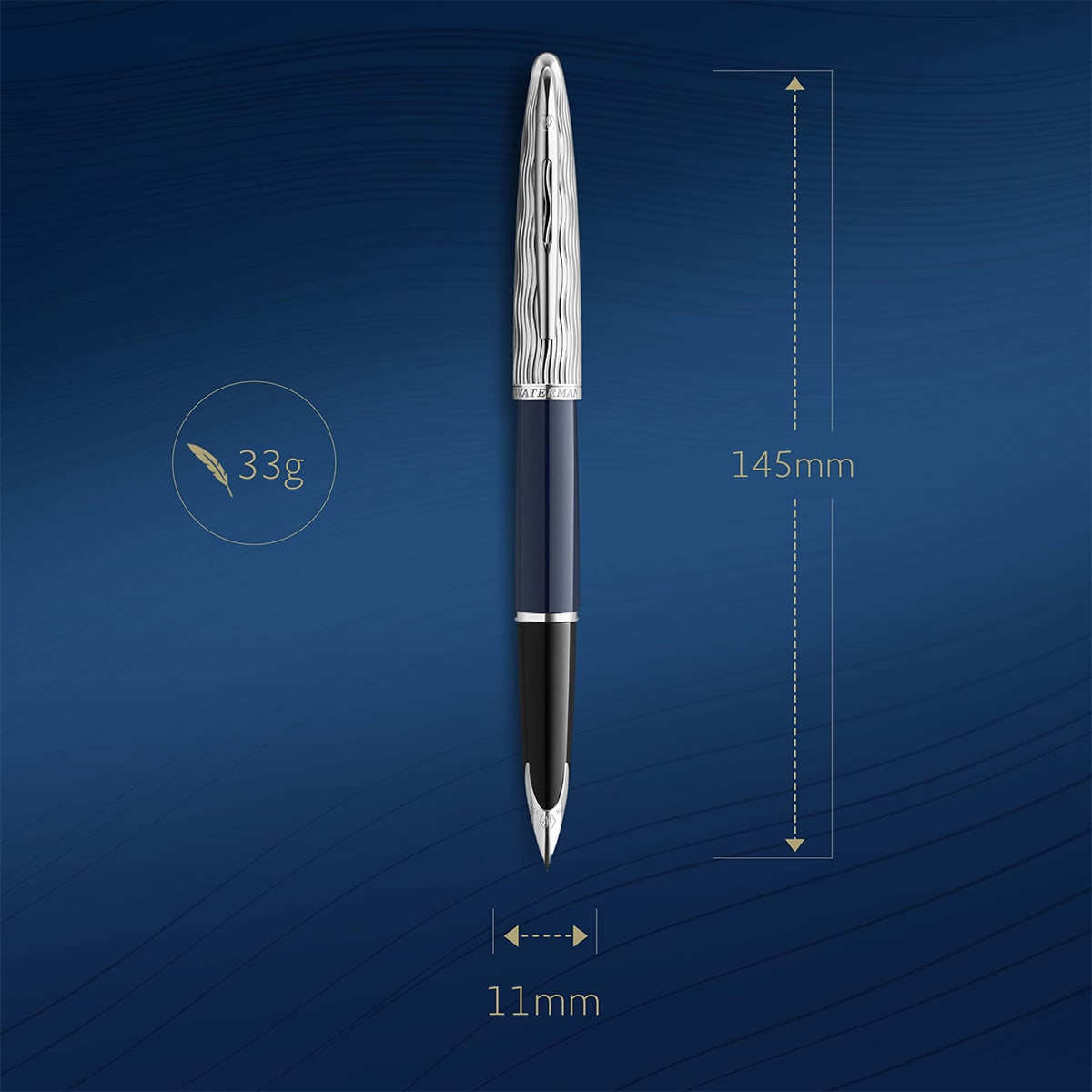 Waterman Füller Carène L’Essence du bleu dunkelblau-9