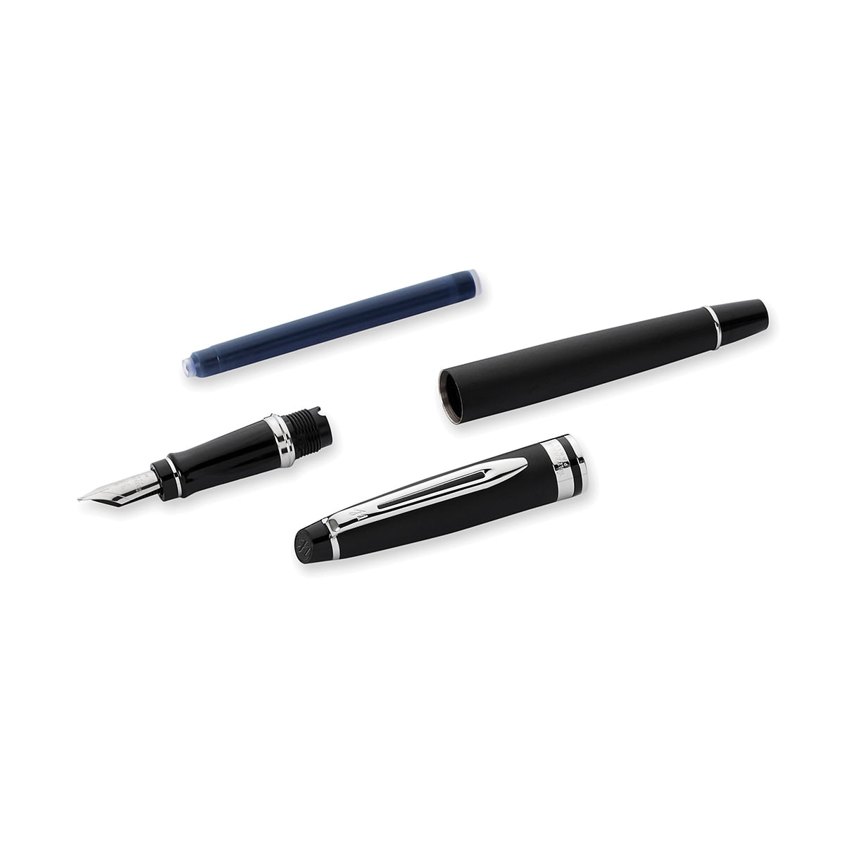 Waterman Füller Expert chrom Mattschwarz-6