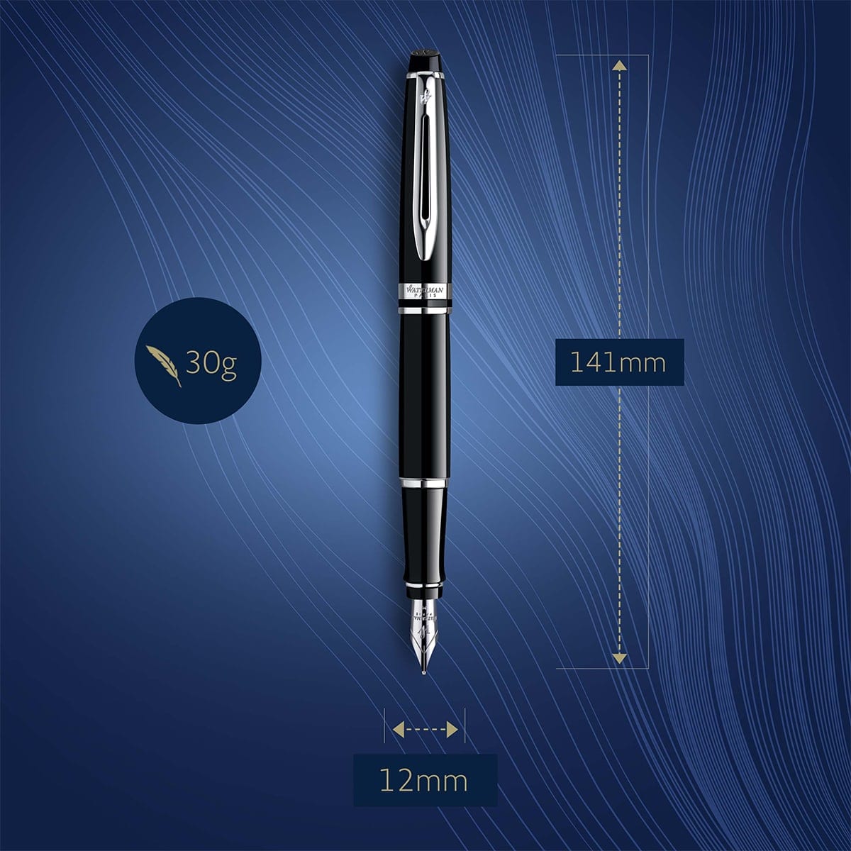 Waterman Füller Expert chrom schwarz-7