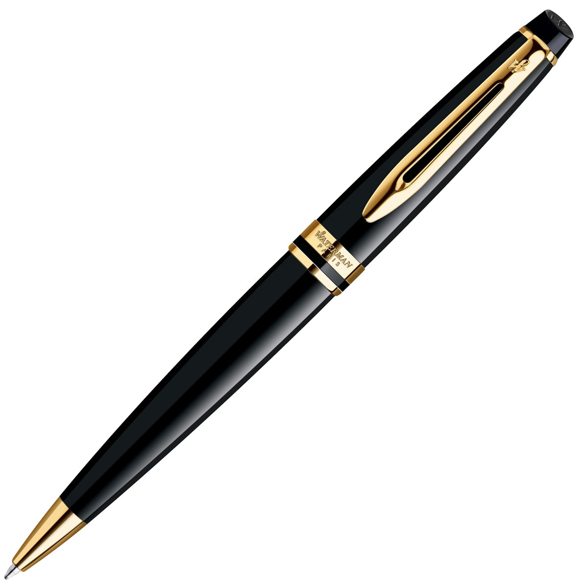 Waterman Kugelschreiber Expert gold Mittel schwarz-1