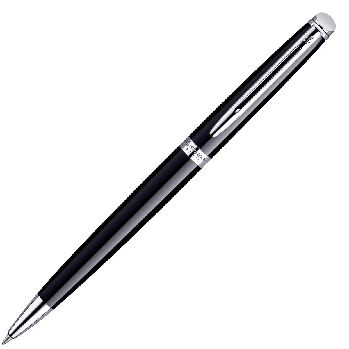 Waterman Kugelschreiber Hémisphère chrom Mittel schwarz-1