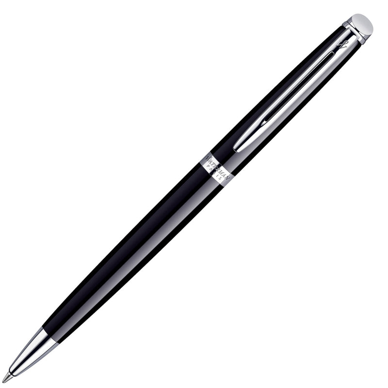 Waterman Kugelschreiber Hémisphère chrom Mittel schwarz-1