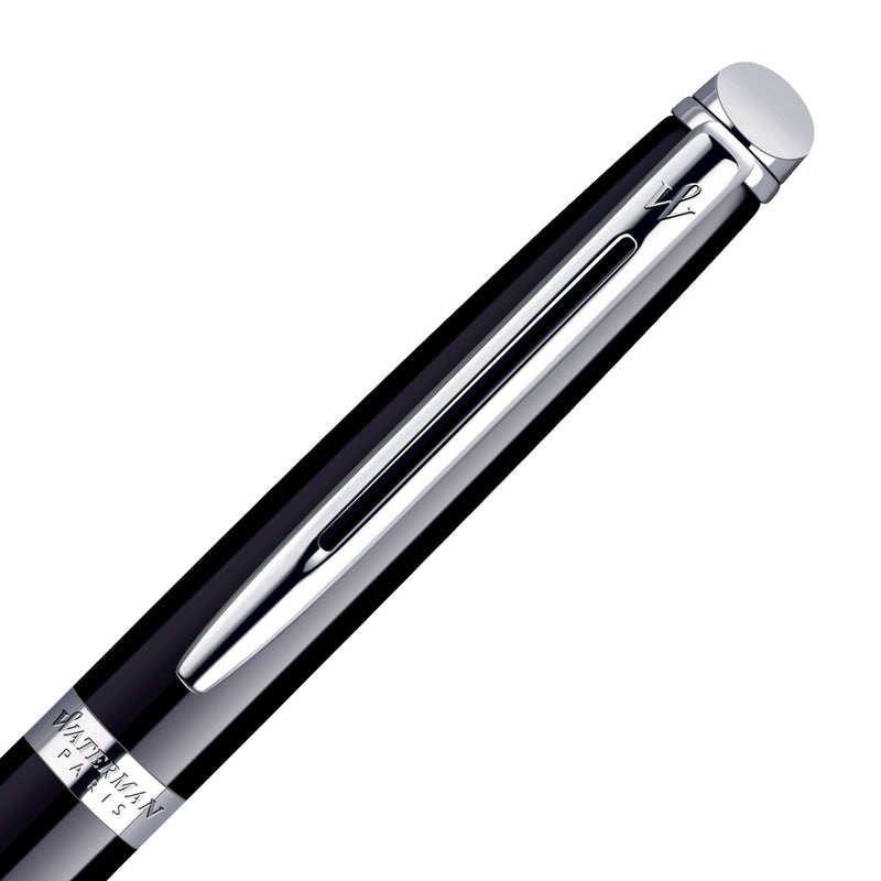 Waterman Kugelschreiber Hémisphère chrom Mittel schwarz-3
