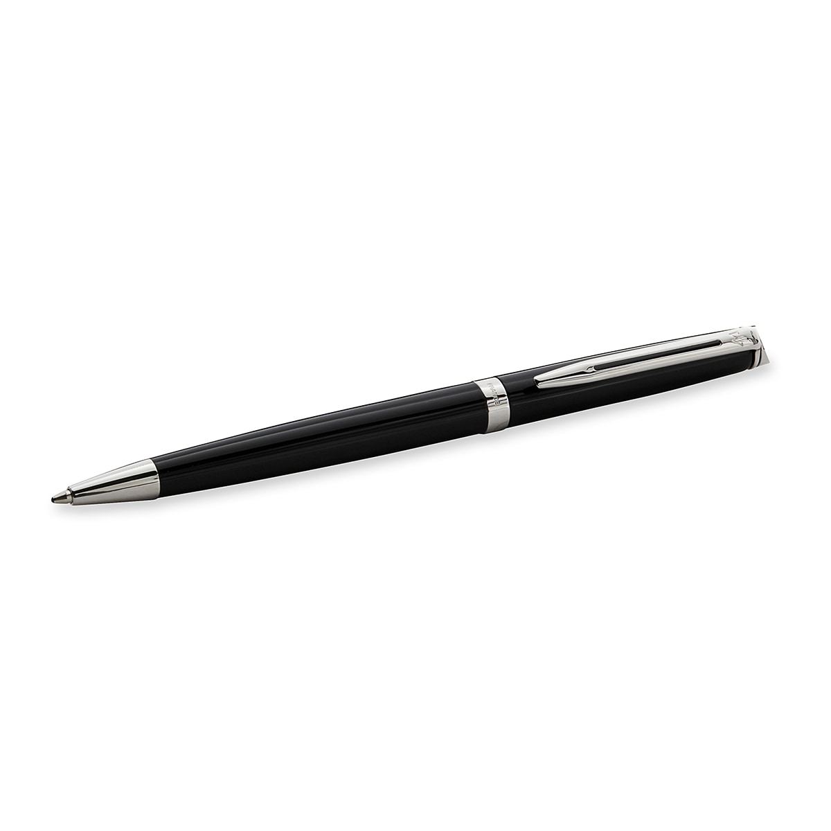 Waterman Kugelschreiber Hémisphère chrom Mittel schwarz-4